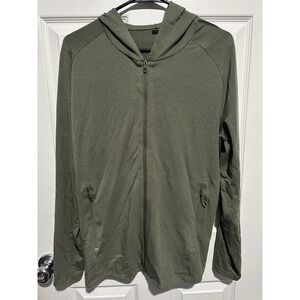 Lululemon GridLiner‎ Fleece Zip Hoodie Green Mens Medium